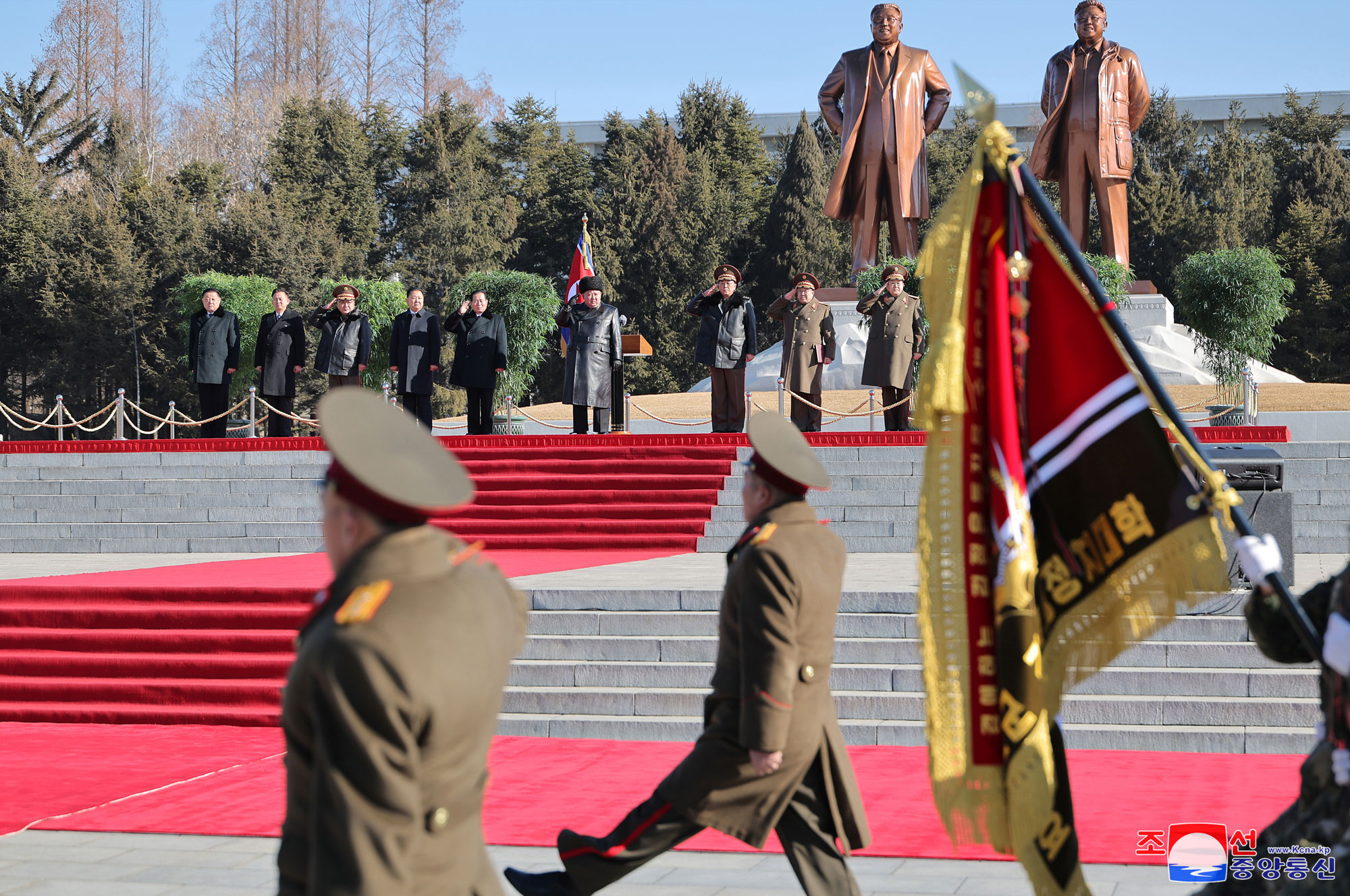 敬愛する金正恩総書記が主体的革命武力の最高軍事・政治学園である金日成政治大学を訪問