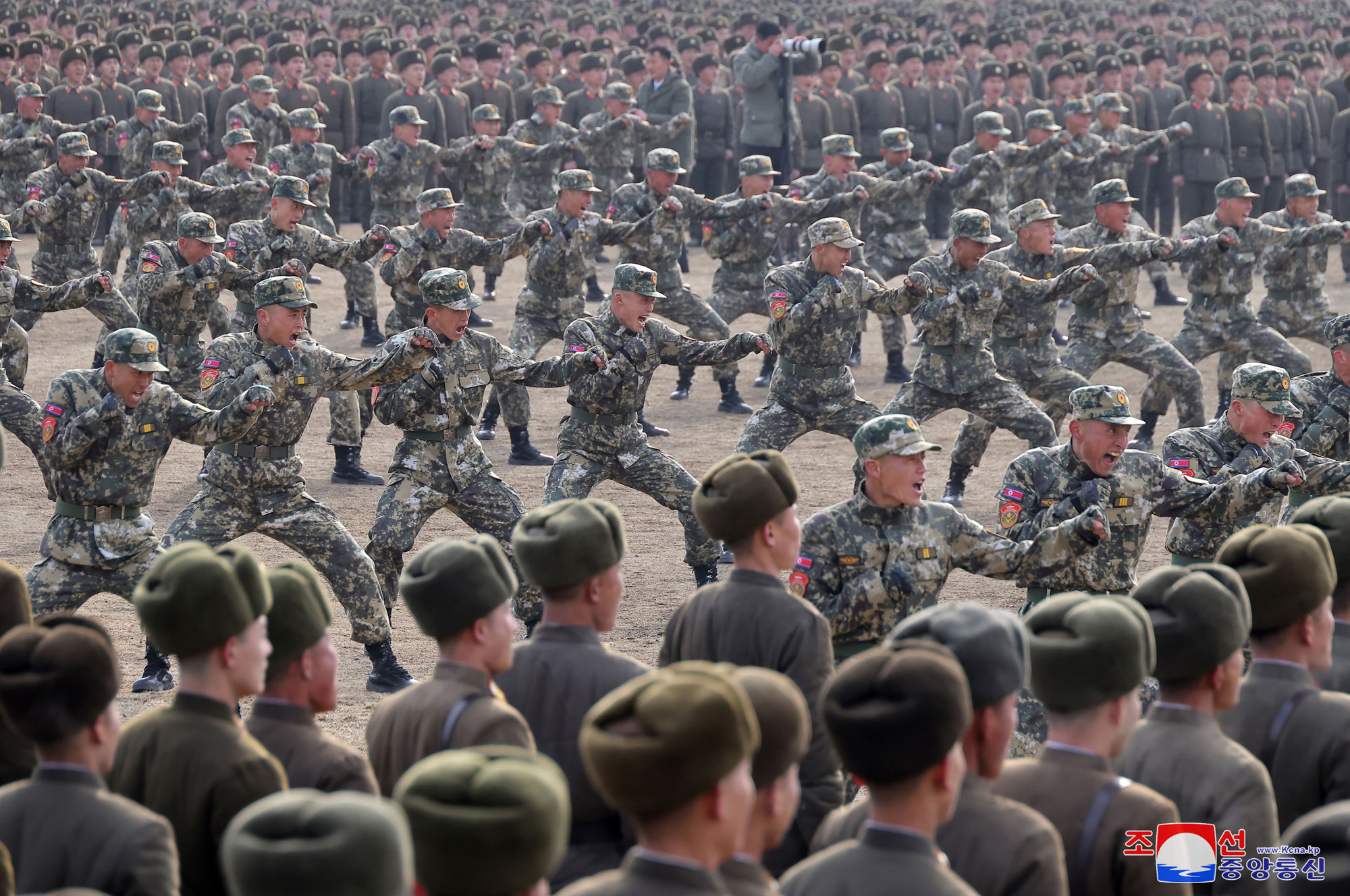 President of State Affairs Kim Jong Un inspects Kang Kon Military Academy