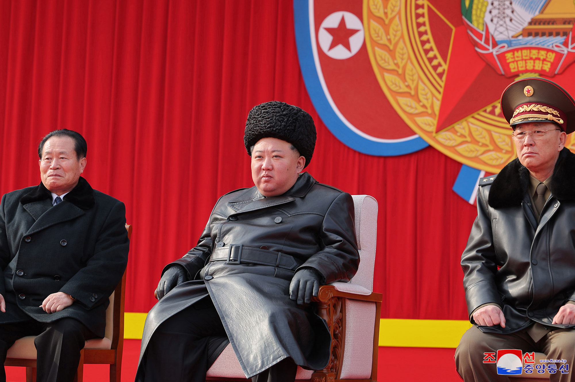 President of State Affairs Kim Jong Un inspects Kang Kon Military Academy