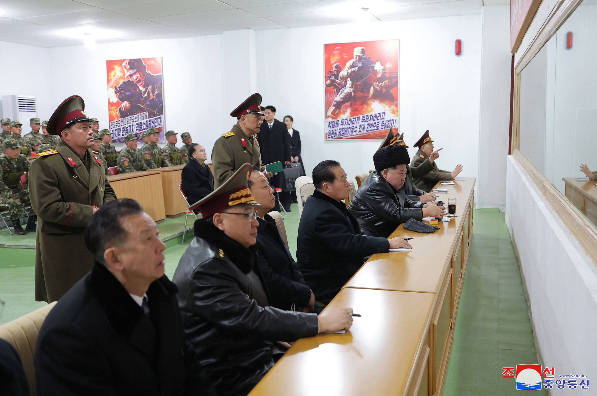 President of State Affairs Kim Jong Un inspects Kang Kon Military Academy