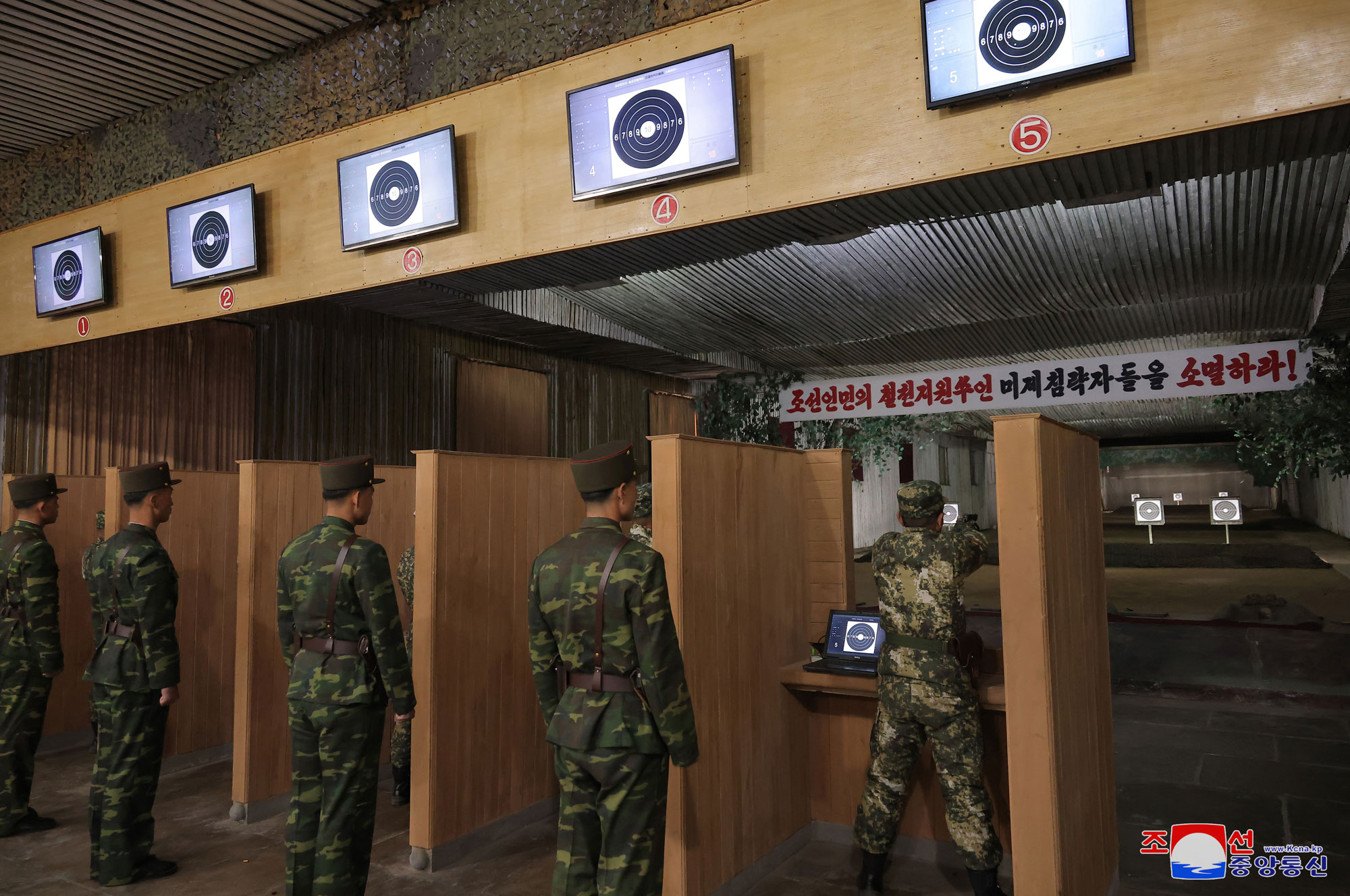 President of State Affairs Kim Jong Un inspects Kang Kon Military Academy