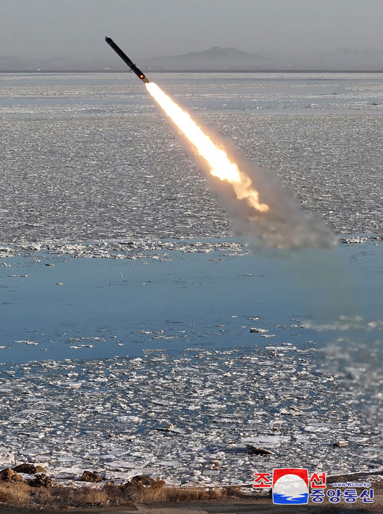 Strategic cruise missile launching drill conducted