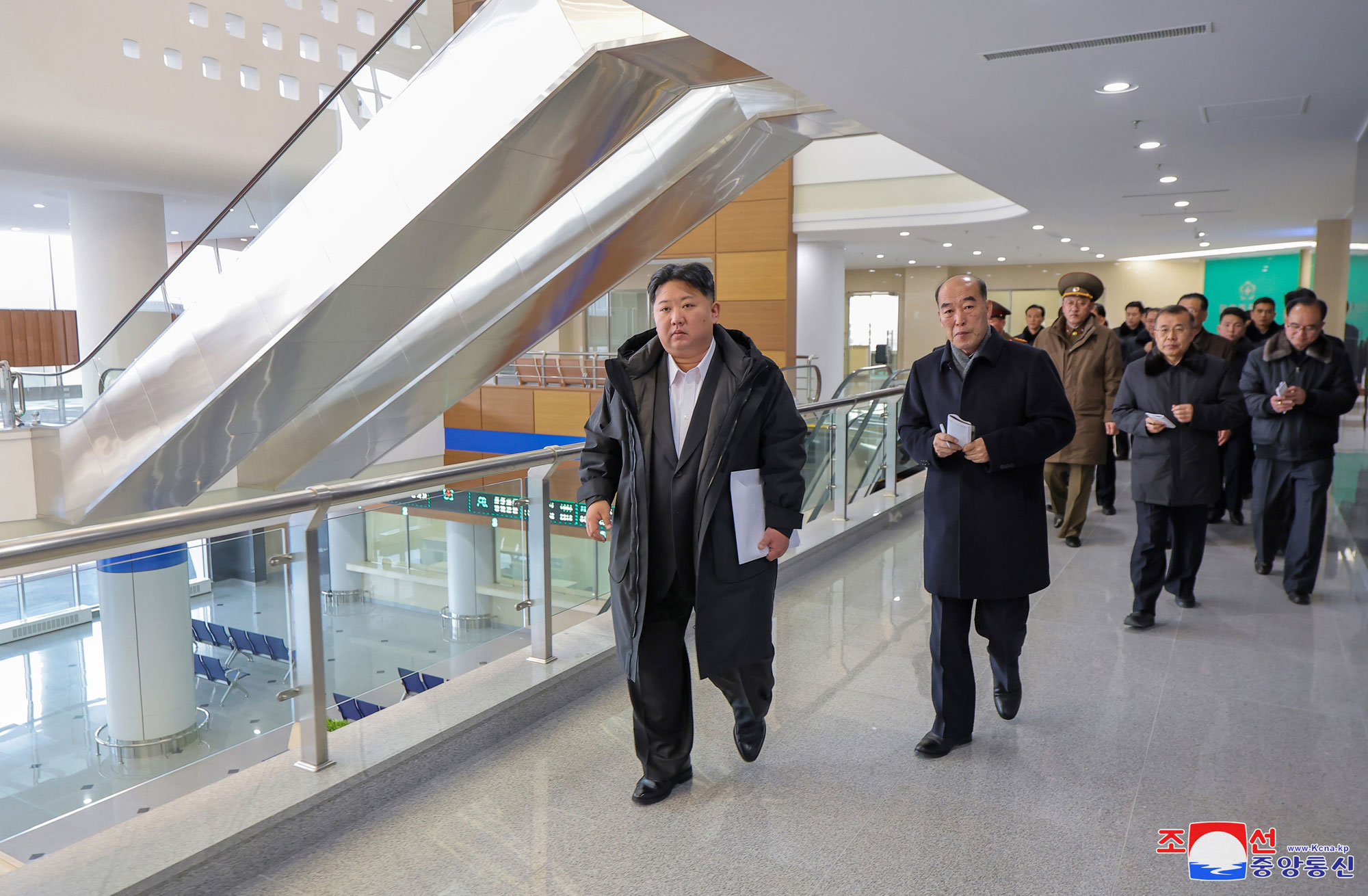 President of State Affairs Kim Jong Un visits completed Pyongyang General Hospital