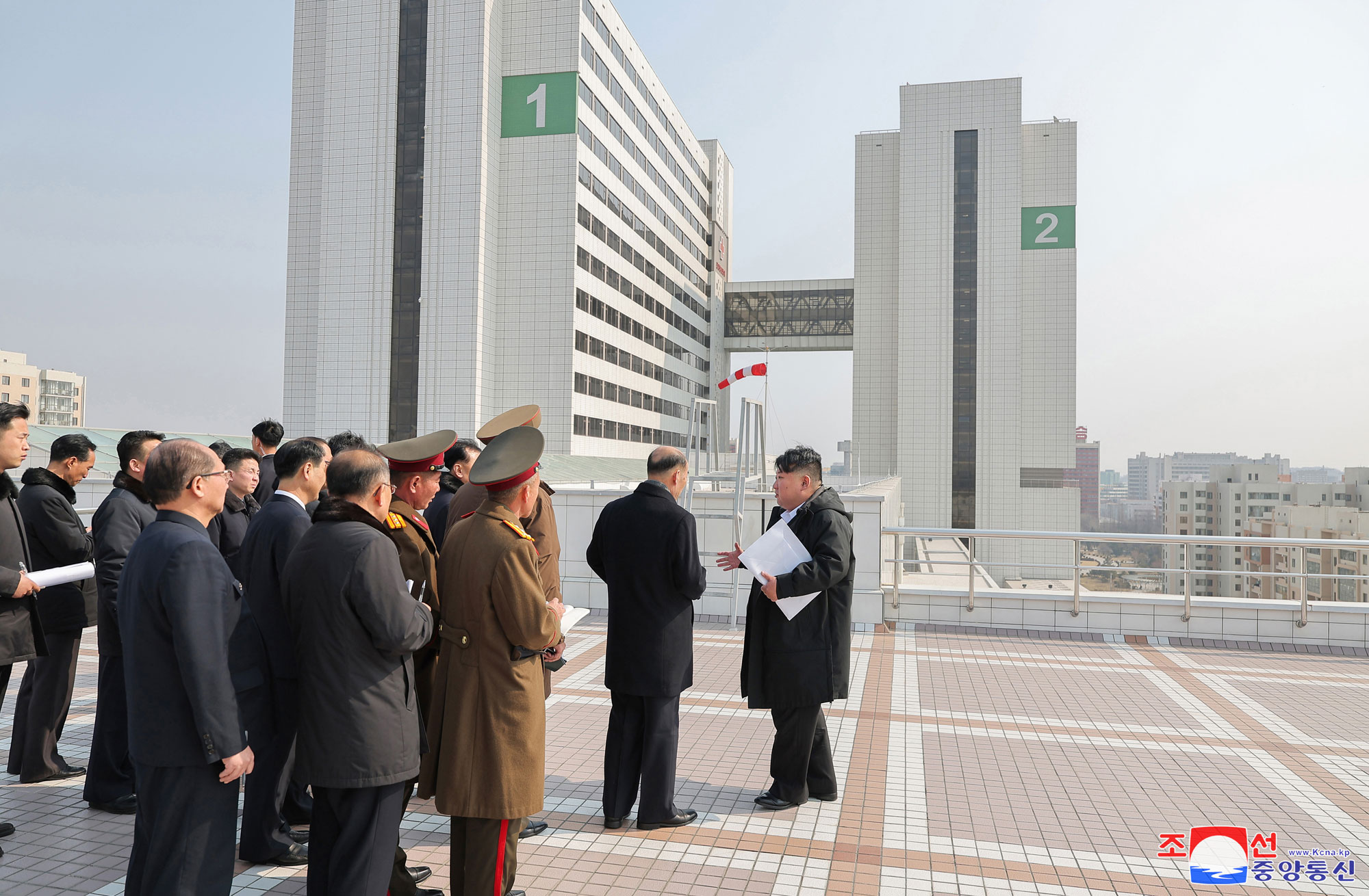 President of State Affairs Kim Jong Un visits completed Pyongyang General Hospital