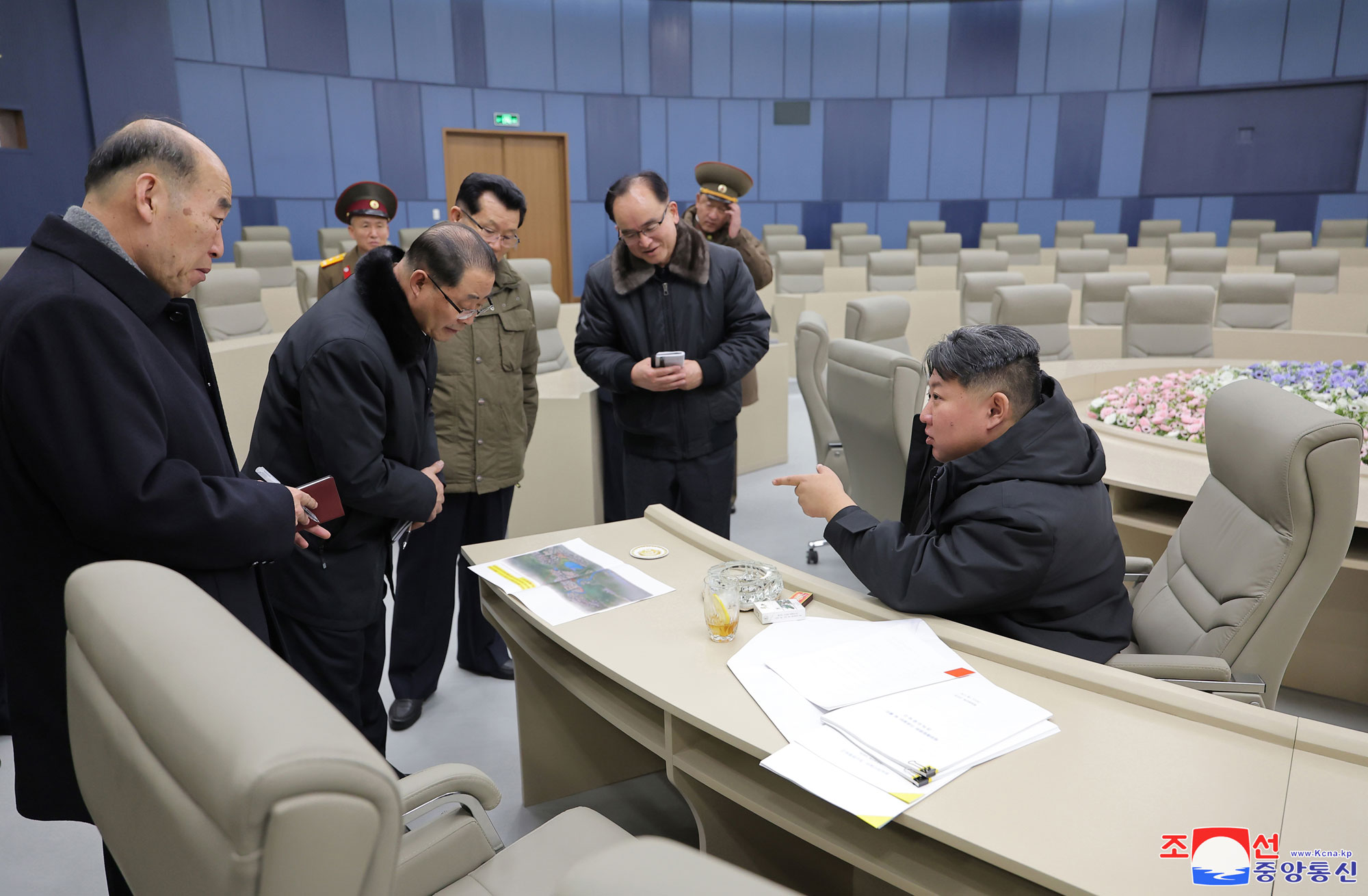 President of State Affairs Kim Jong Un visits completed Pyongyang General Hospital