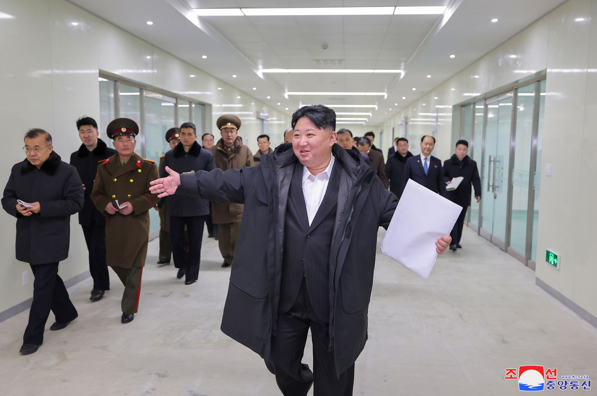 President of State Affairs Kim Jong Un visits completed Pyongyang General Hospital