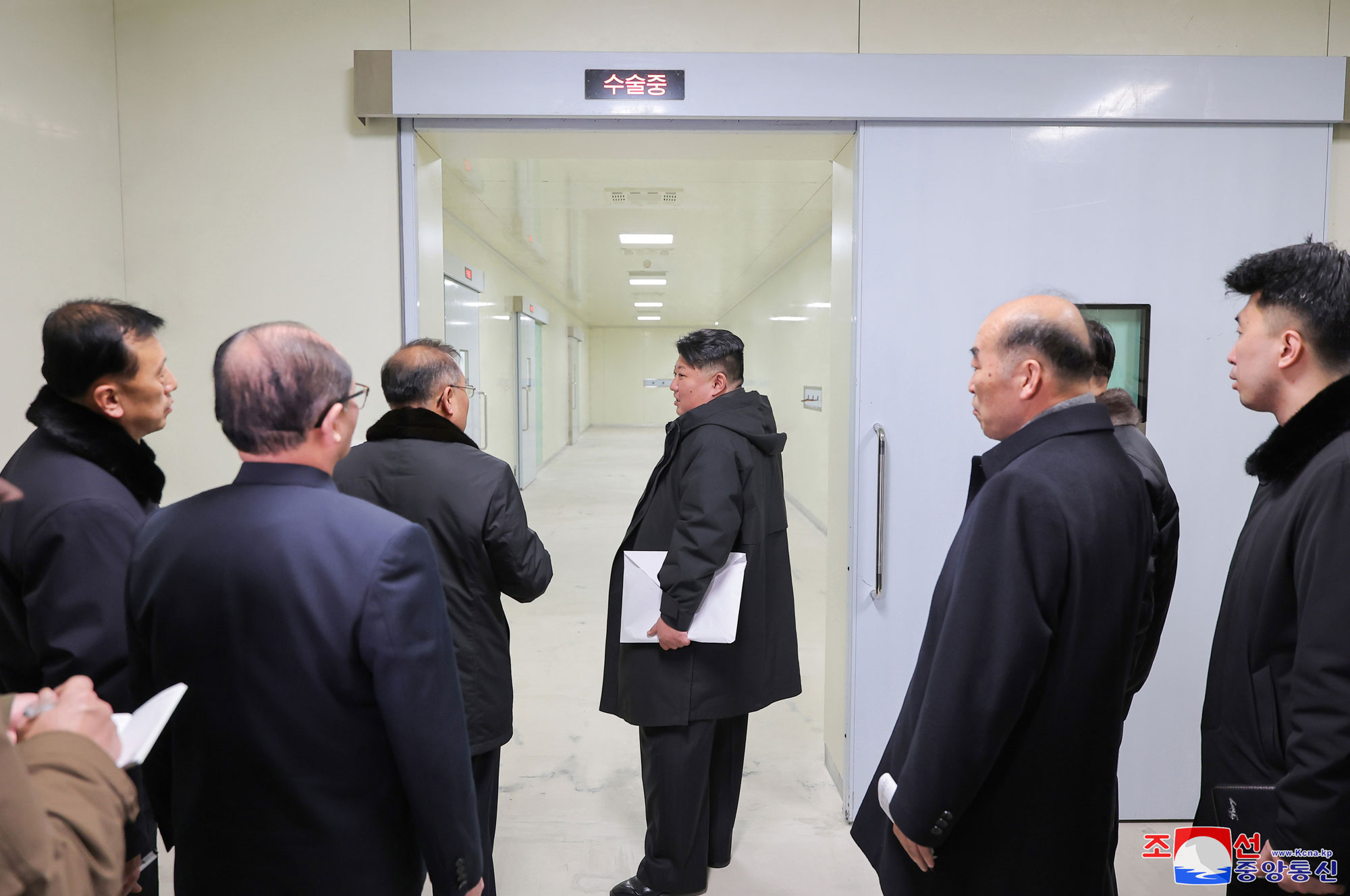 President of State Affairs Kim Jong Un visits completed Pyongyang General Hospital