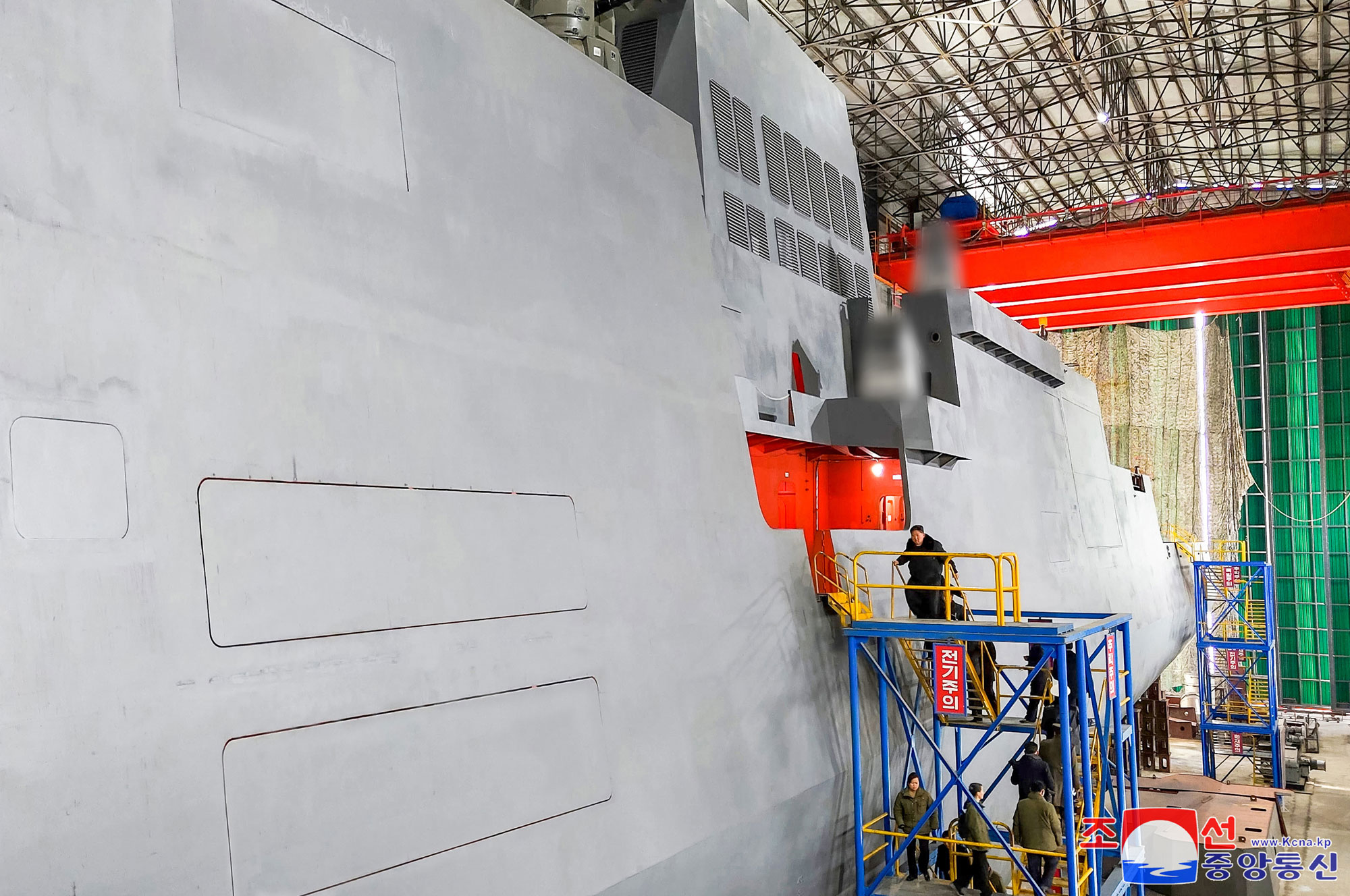 President of State Affairs Kim Jong Un inspects major shipyards to learn about warship building and advance strategic policy for epochal development of shipbuilding industry